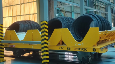 Niezwykłe zautomatyzowane wózek do transferu kolei - RGV Transport Cart