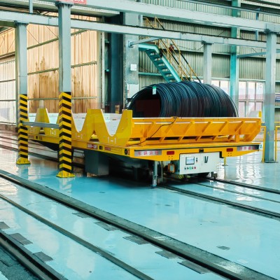 10 ton Wspornik w kształcie litery V zautomatyzowany wózek do transferu szyny