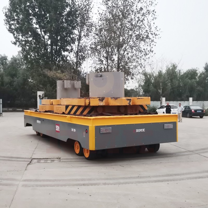 50 Tons Hydraulic Steering Trackless Elektryczny wózek przewozowy
