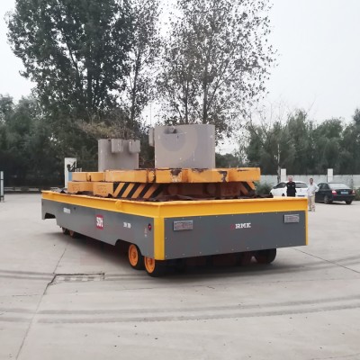50 Tons Hydraulic Steering Trackless Elektryczny wózek przewozowy